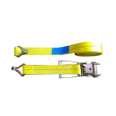주문 WLL는 래치드 3335 LBS 폴리에스테 파란/백색 상표를 가진 결박을 아래로 맵니다 online manufacture