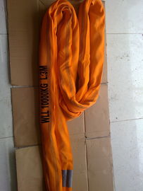 주문 끝없는 둥근 부드럽게 새총 폴리에스테 WLL 10T EN1492-2 오렌지 online manufacture