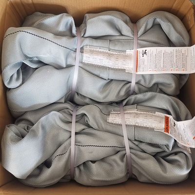 주문 ASME B30.9 회색 폴리에스터 리프팅 슬링 둥글 무거운 용도 수직 32000 파운드 online manufacture