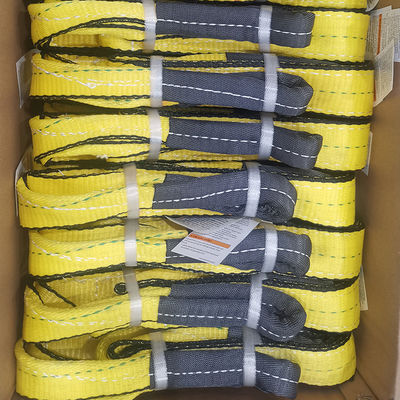 주문 Heavy Duty Lifting Polyester Lifting Sling Offering Elongation Less Than 7 Percent Suitable for Industrial Lifting Needs online manufacture