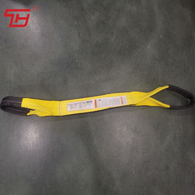 주문 9800 # / 인치 2Ply 블랙 엣지 양쪽에서 처리 폴리에스터 웹 슬링 트위스트 눈 사용하기 쉽습니다 online manufacture