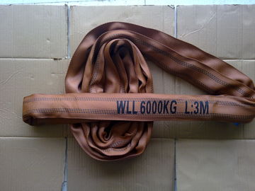 Customized Size Endless Polyester Sling , 6000kg Round Endless Lifting Slings