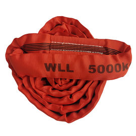 Foldable Safety Polyester Endless Round Sling EN 1492-2 5000kg Red Endless Sling